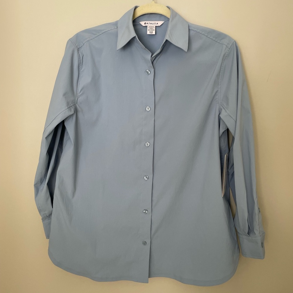 NWT Athleta Oversized Button Down Shirt XXS